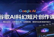 谷歌AI科幻短片创作课：概念设计，AI影像生成，后期剪辑，解锁专业影视制作能力