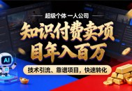 2026年卖项目年入百个W，AI智能体个人IP-精准引流-稳定项目-转化成交【揭秘】