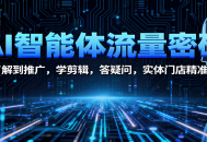AI智能体流量密码：从了解到推广，学剪辑，答疑问，实体门店精准获客