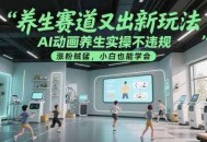 养生赛道又出新玩法，AI动画养生实操不违规，涨粉贼猛，小白也能学会