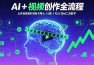AI+短视频创作全流程：从创意策划到账号增长，96节课(含26项AI工具教学