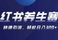 AI+可画生成小红书养生作品，新手暴力起号，矩阵操作，轻松日入3张+