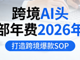 跨境AI头部年费2026年，打造跨境爆款SOP(更新4月)