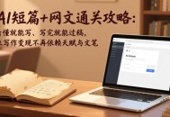 AI短篇+网文通关攻略-更新4月：看懂就能写、写完就能过稿，让写作变现不再依赖天赋与文笔