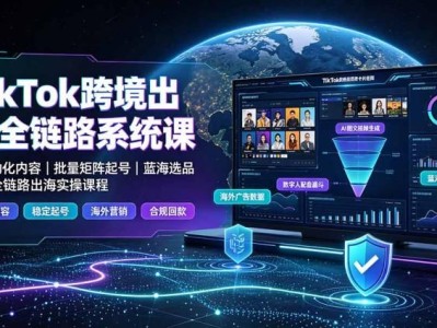TikTok跨境出海全链路系统课-2026年7月：AI自动化内容｜批量矩阵起号｜蓝海选品回款全链路出海实操课程