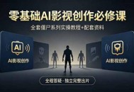零基础AI影视创作必修课，全套僵尸系列实操教程加配套资料，全程答疑带你独立完整出片