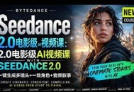 字节跳动的Seedance 2.0 AI电影视频生成制作教程，一键生成多镜头+一致角色+音频叙事-中英字幕