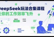 DeepSeek玩法合集课程，让你的工作效率飞升