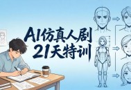 AI仿真人剧21天特训-更新：从剧本到成片全流程实战，掌握角色一致性与变现方法