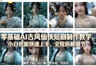 零基础AI古风仙侠短剧制作教学，小白也能快速上手，全程拆解细节