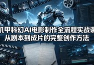 机甲科幻AI电影制作全流程实战课，从剧本到成片的完整创作方法
