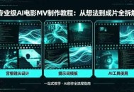 专业级AI电影MV制作教程，从想法到成片全拆解，宫格镜头+提示词模板+AI工具一站式教学