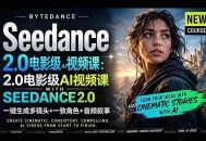 Seedance 2.0电影级AI视频课：一键生成多镜头+一致角色+音频叙事