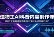 AI科普内容创作课：独家干货零基础掌握克隆音色文案创作与视频制作技巧