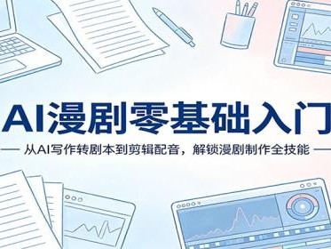 AI漫剧零基础入门：从AI写作转剧本到剪辑配音，解锁漫剧制作全技能