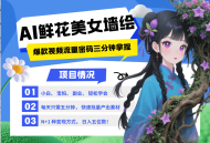 AI+墙绘+美女+鲜花 2025最火流量密码 爆款引流视频教程 小白三分钟学会 N种变现渠道