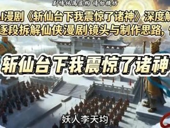 爆款AI漫剧《斩仙台下我震惊了诸神》深度解析课，逐段拆解仙侠漫剧镜头与制作思路，快速复刻爆款创作模式